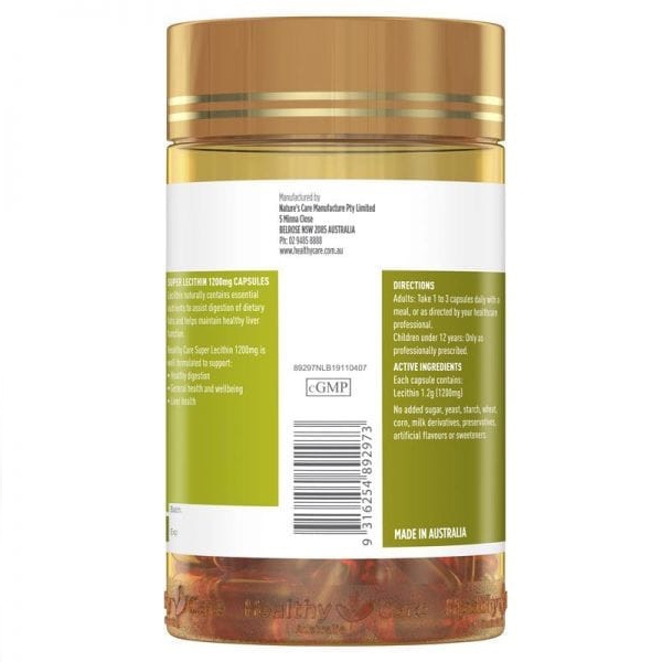 Super Lecithin 1200mg-Healthy Care -2