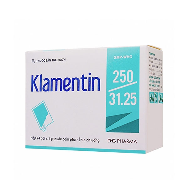 Ảnh của Klamentin 250 ( H 24 gói )-(Amoxicilin+acid clavulanic)