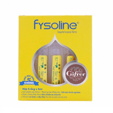 Ảnh của  Nước muối sinh lý Fysoline vàng ( hộp 20 ống)