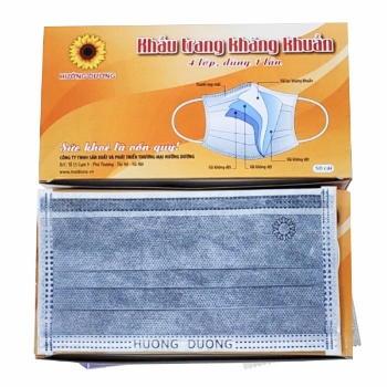 Khẩu trang Hướng Dương Xám - 1