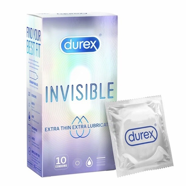 Ảnh của Bao cao su Durex Invisible  Extra Thin ( hộp 10 cái)