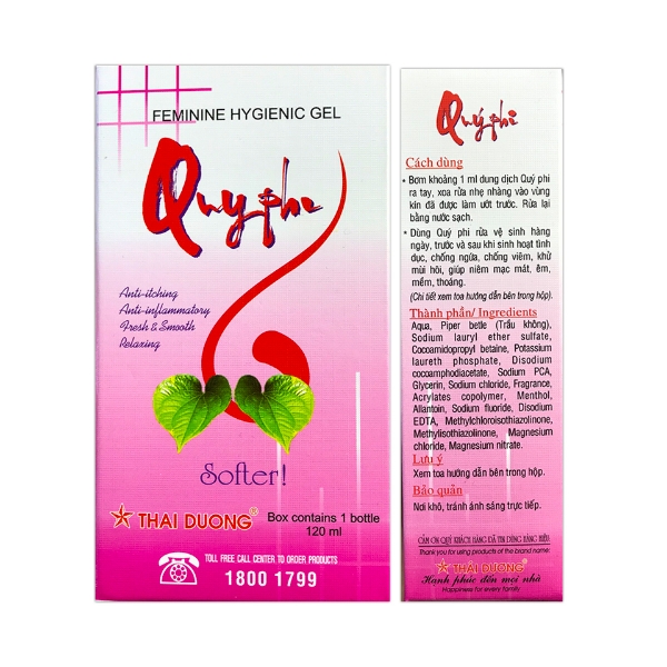 Ảnh của Dung dịch vệ sinh phụ nữ Quý Phi chai 120ml Sao Thái Dương