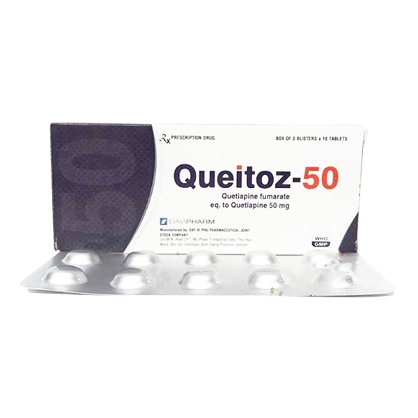 Ảnh của Queitoz 50 - Hộp 3 vỉ 10 viên || Davipharm