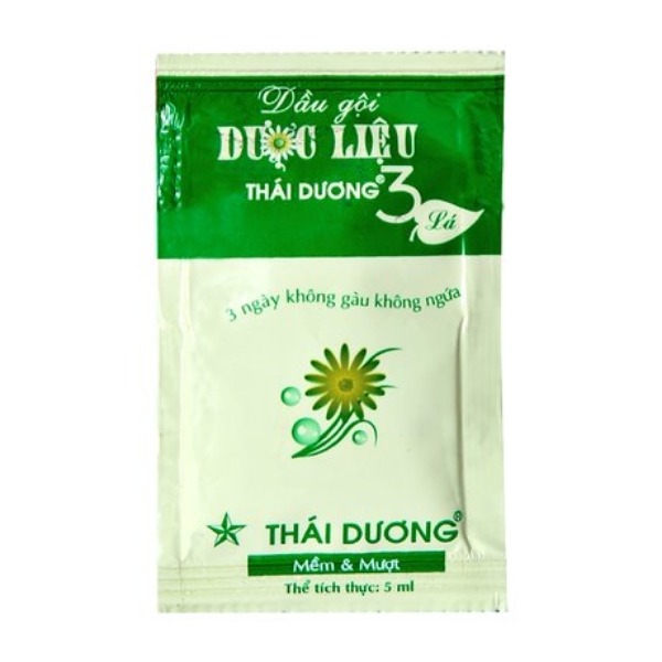 Ảnh của Dầu Gội Dược Liệu Thái Dương 3 Xanh/ Đỏ Gói Sao Thái Dương