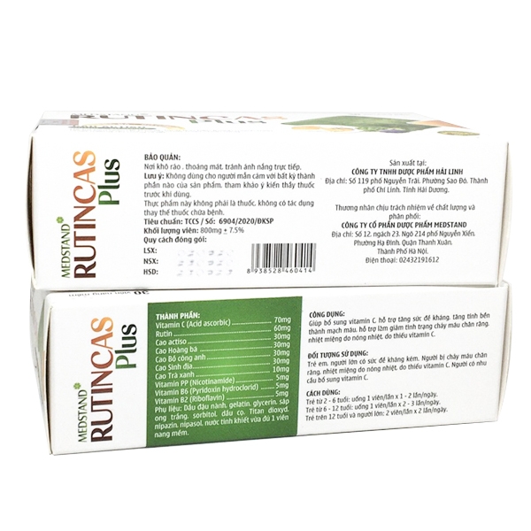 Ảnh của Rutincas Plus (hộp 30viên)