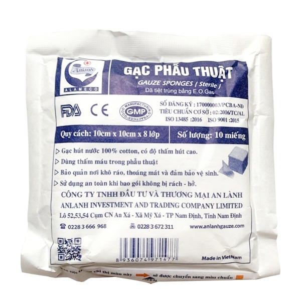 Gạc phẫu thuật 10*10 - 1