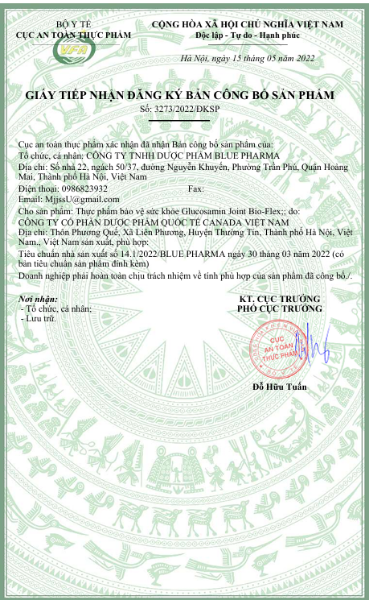 Ảnh của Glucosamin Joint Bio-Flex tăng dịch khớp, giảm thoái hóa (lọ 60 viên)