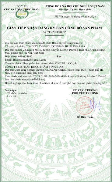 Ảnh của Siro ZnC Hữu Cơ bổ sung kẽm tăng đề kháng trẻ em hộp 20 ống