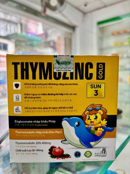Ảnh của Siro ThymozinC tăng đề kháng, giảm viêm hô hấp trẻ em Hộp 20 ống