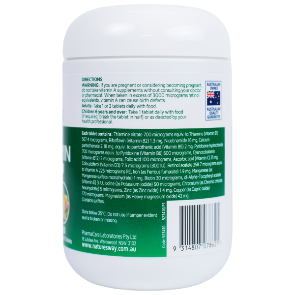 Ảnh của [HÀNG NHẬP KHẨU] Viên uống Complete Daily MultiVitamin 100 Viên Nature's Way bổ sung vitamin Cho Người Lớn