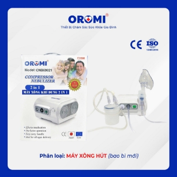 Ảnh của Máy xông khí dung Oromi 2in1 kèm hút mũi mẫu mới