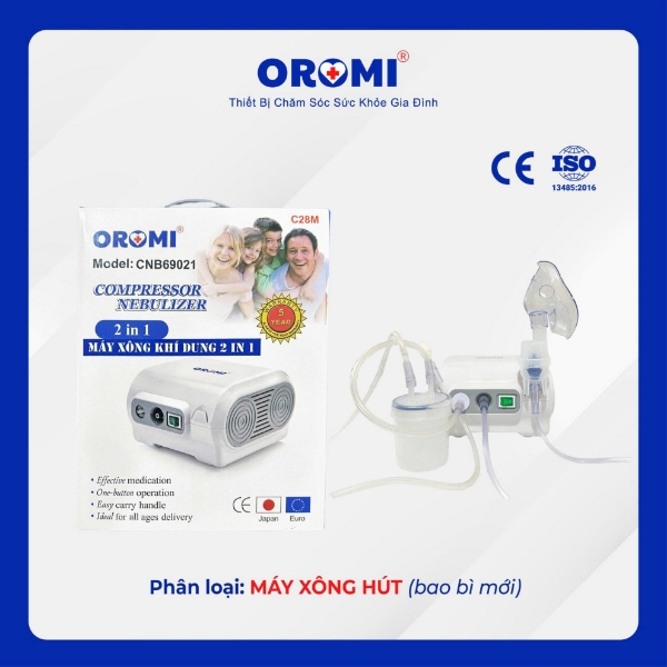 Ảnh của Máy xông khí dung Oromi 2in1 kèm hút mũi mẫu mới
