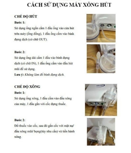 Ảnh của Máy xông khí dung Oromi 2in1 kèm hút mũi mẫu mới