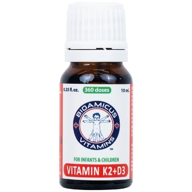 Ảnh của [HÀNG NHẬP KHẨU]  Dung dịch Bioamicus For Infants And Children Vitamin K2 And D3 hỗ trợ tốt cho xương, răng của bé (10ml)