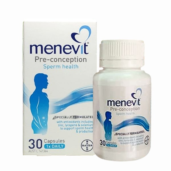 Ảnh của Viên uống Menevit Pre - conception  bổ sung cho nam (hộp 30 viên)