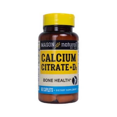 Ảnh của Mason Natural Calcium Citrate + D3 bổ sung canxi hữu cơ (Lọ 60 viên)