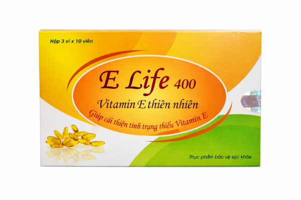 Ảnh của E-Life 400 – Viên uống bổ sung Vitamin E 400IU – Hộp 3 vỉ x 10 viên