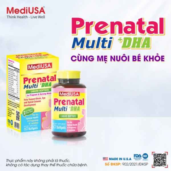 Ảnh của Viên uống bổ sung vitamin PRENATAL MULTI + DHA - 60 viên