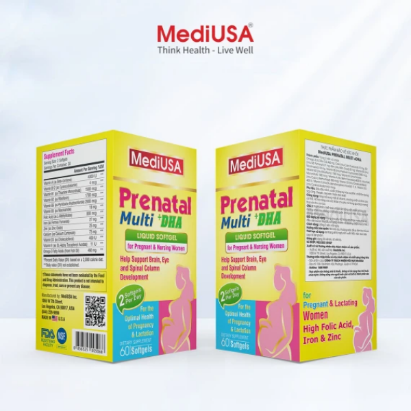 Ảnh của Viên uống bổ sung vitamin PRENATAL MULTI + DHA - 60 viên