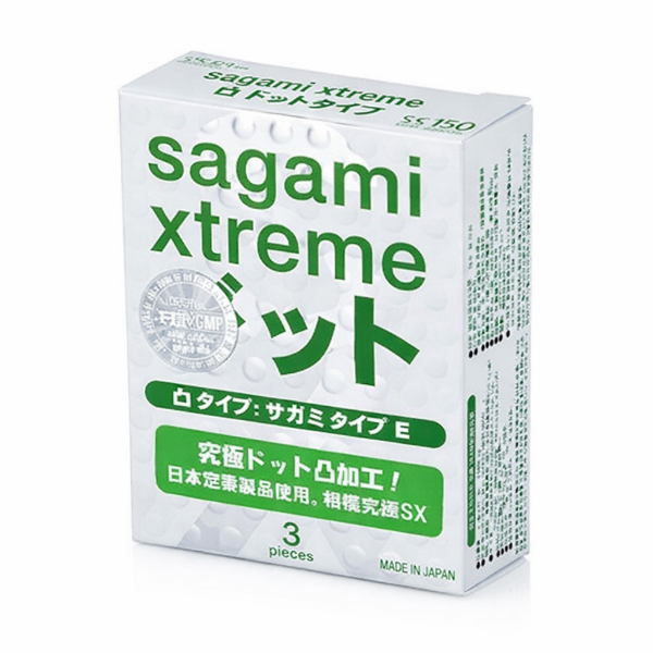 Ảnh của Bao cao su Sagami Xtreme Spearmint – Hộp 3 chiếc bạc hà