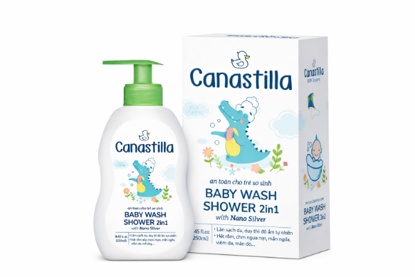 Ảnh của Sữa tắm Canastilla dịu nhẹ cho bé chai 250ml giảm rôm sảy mẩn ngứa