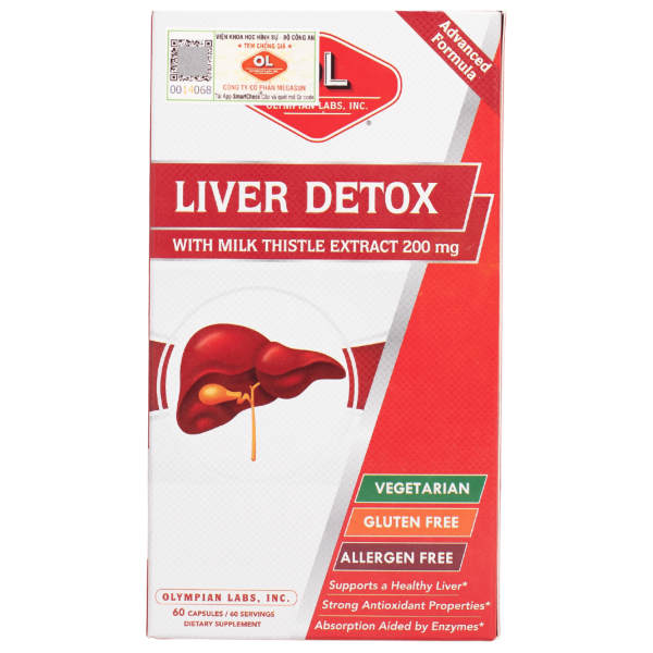 Ảnh của [HÀNG NHẬP KHẨU] Viên uống Olympian Labs Liver Detox giải độc gan (60 viên)