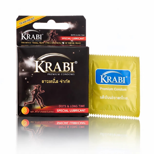 Ảnh của Bao cao su Krabi có gai Dots Longtime hộp 3 chiếc Thái Lan