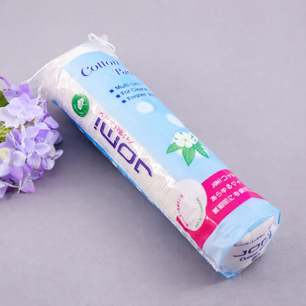 Ảnh của Bông tẩy trang Jomi 120 miếng – Siêu thấm không xơ bông Nhật