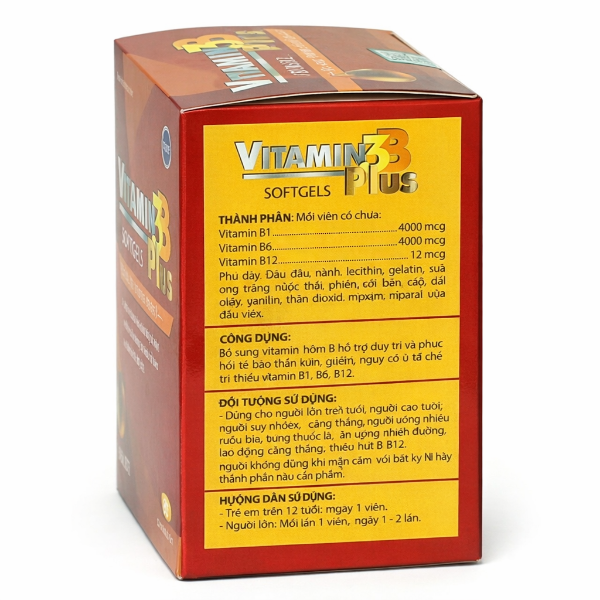 Ảnh của Vitamin 3B Plus Vshine bổ sung B1 B6 B12 (hộp 80 viên )