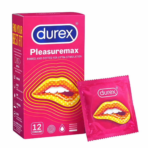 Ảnh của Bao Cao Su Durex Pleasuremax Hộp 12 Cái – Gân Gai Kích Thích Thái Lan