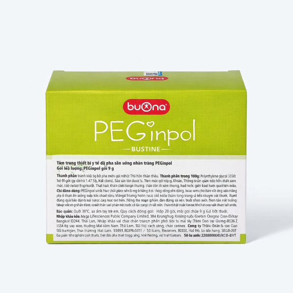Ảnh của Bột nhuận tràng PEGinpol Buona cải thiện táo bón trẻ Hộp 20 gói