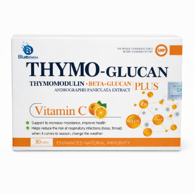 Ảnh của Viên uống Thymo Glucan tăng đề kháng, giảm viêm hô hấp (hộp 30 viên)