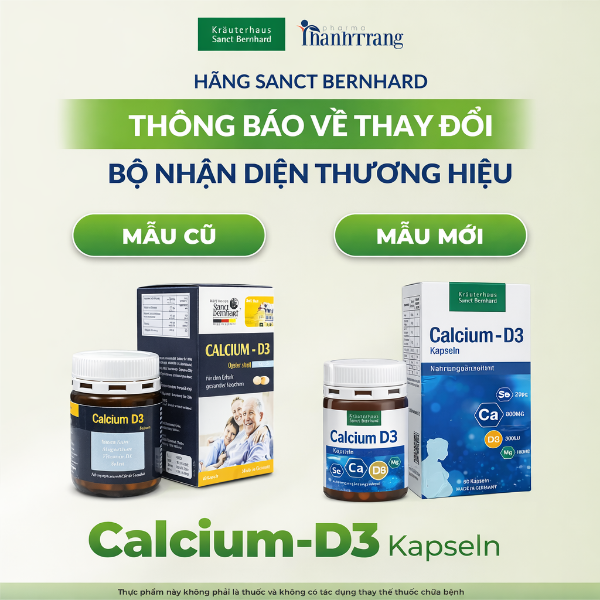 Ảnh của Viên uống Calcium D3 Kapseln từ Đức bổ sung canxi (60 viên)