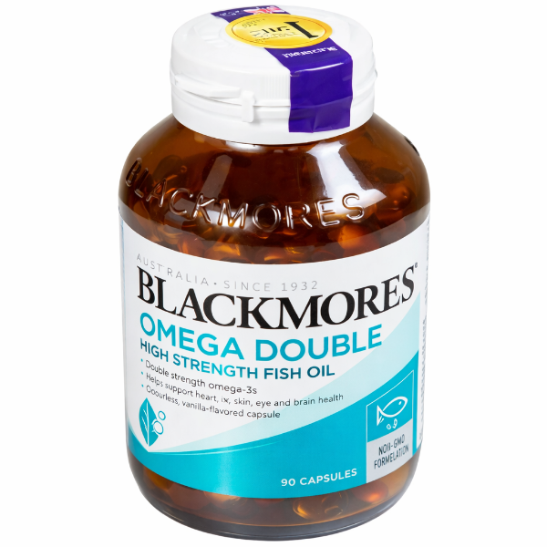 Ảnh của [HÀNG NHẬP KHẨU] Viên uống Blackmores Omega Double dầu cá Omega 3 (90 viên)