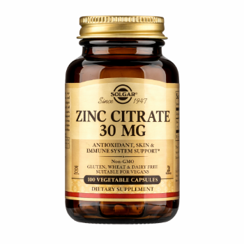 Ảnh của [HÀNG NHẬP KHẨU] Viên uống Solgar Zinc Citrate 30mg kẽm hữu cơ tăng đề kháng (100 viên)