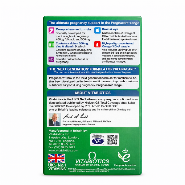 Ảnh của [HÀNG NHẬP KHẨU] Viên uống bổ bầu Pregnacare Max Hộp 84 viên Vitabiotics