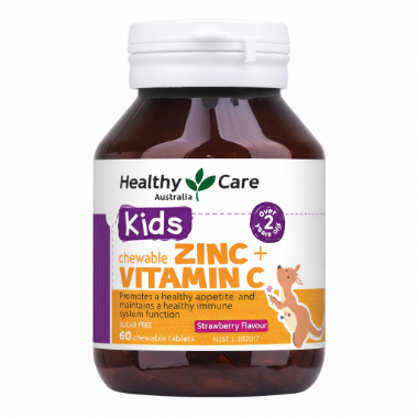 Ảnh của Viên nhai Healthy Care Zinc + Vitamin C tăng đề kháng trẻ em (60 viên)