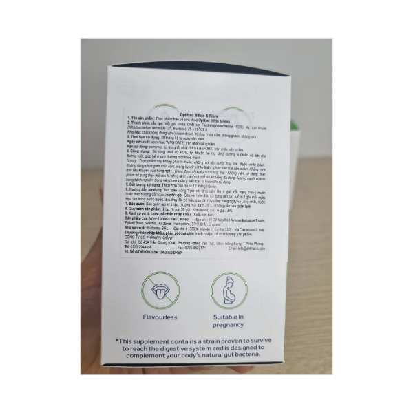 Ảnh của [HÀNG NHẬP KHẨU] Optibac Bifido & Fibre Men Vi Sinh Hỗ Trợ Tiêu Hóa Hộp 30 gói