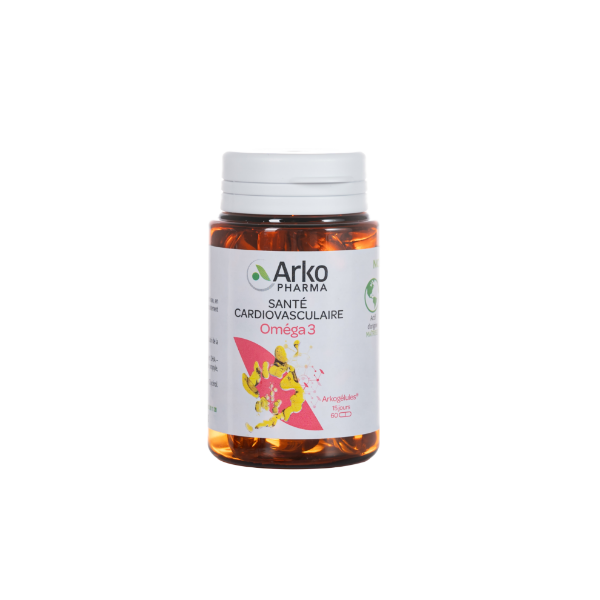 Ảnh của [HÀNG NHẬP KHẨU] Viên uống Omega 3 Arkopharma hỗ trợ tăng cường sức khỏe tim mạch (hộp 60 viên)